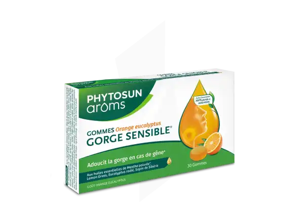 Phytosun Aroms Gomme Orange Eucalyptus Gorge Sensible B/30