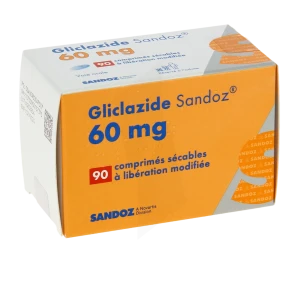 Gliclazide Sandoz 60 Mg, Comprimé Sécable à Libération Modifiée