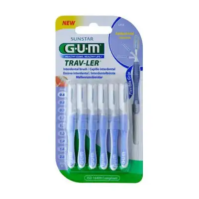 Acheter Gum Travler Brossettes inter-dentaires Lavande 0,6mm B/6 à Angers