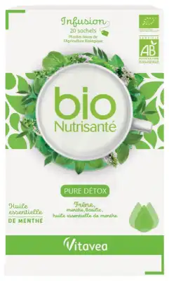 Nutrisanté Infusions Bio Tisane Pure Détox 20 Sachets à VILLERS-LE-LAC