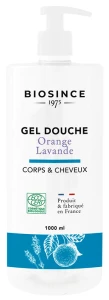Biosince 1975 Gel Douche Orange Lavande Corps Et Cheveux 1l