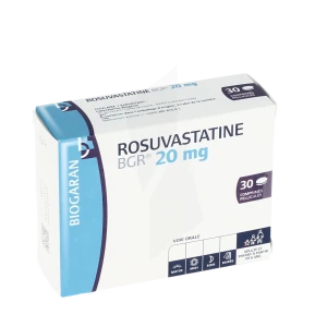 Rosuvastatine Bgr 20 Mg, Comprimé Pelliculé