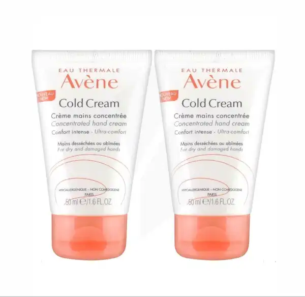 Avène Cold Cream Crème Mains Concentrée - 2x50ml