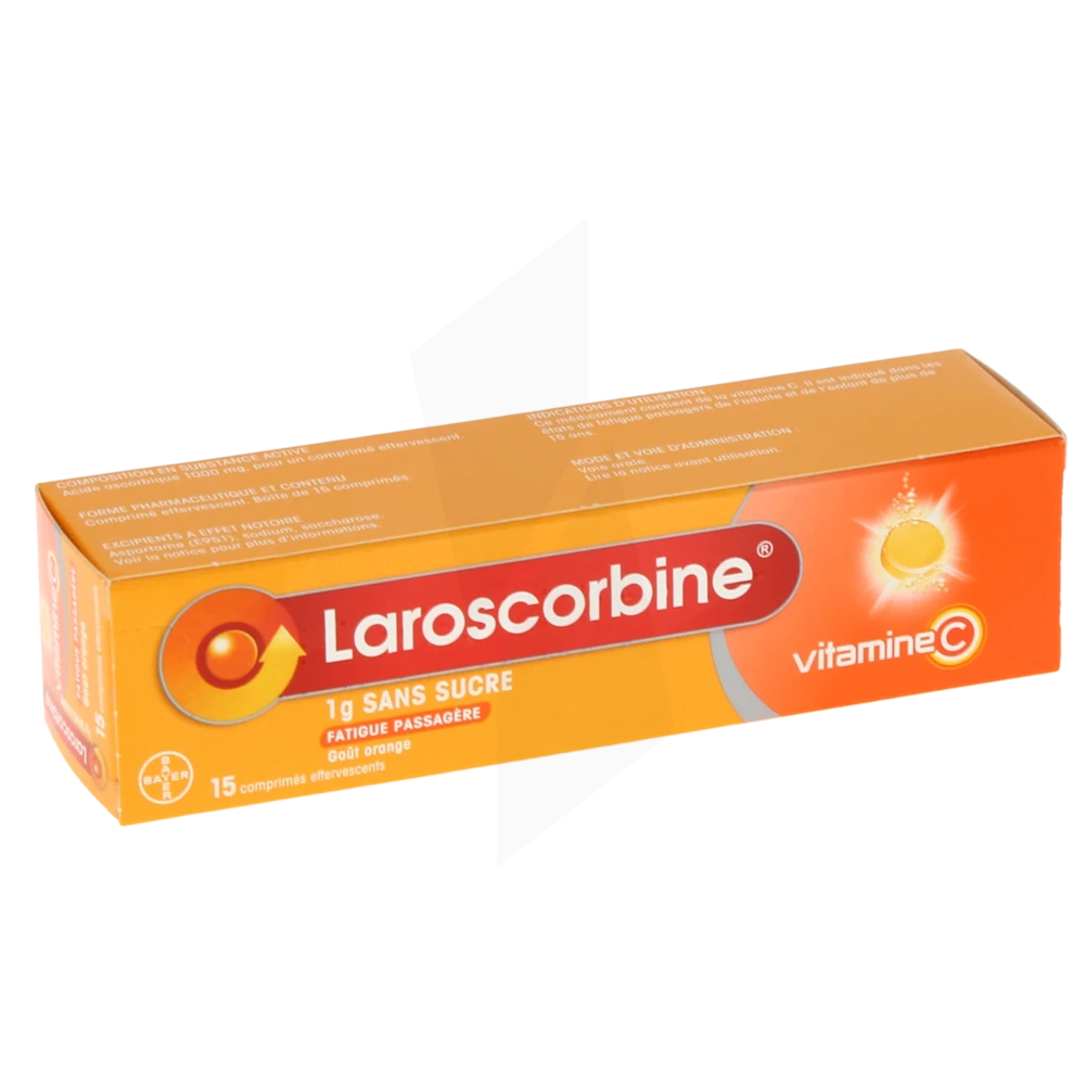 Laroscorbine Sans Sucre 1 G, Comprimé Effervescent