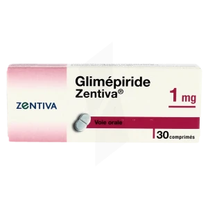 Glimepiride Zentiva 1 Mg, Comprimé