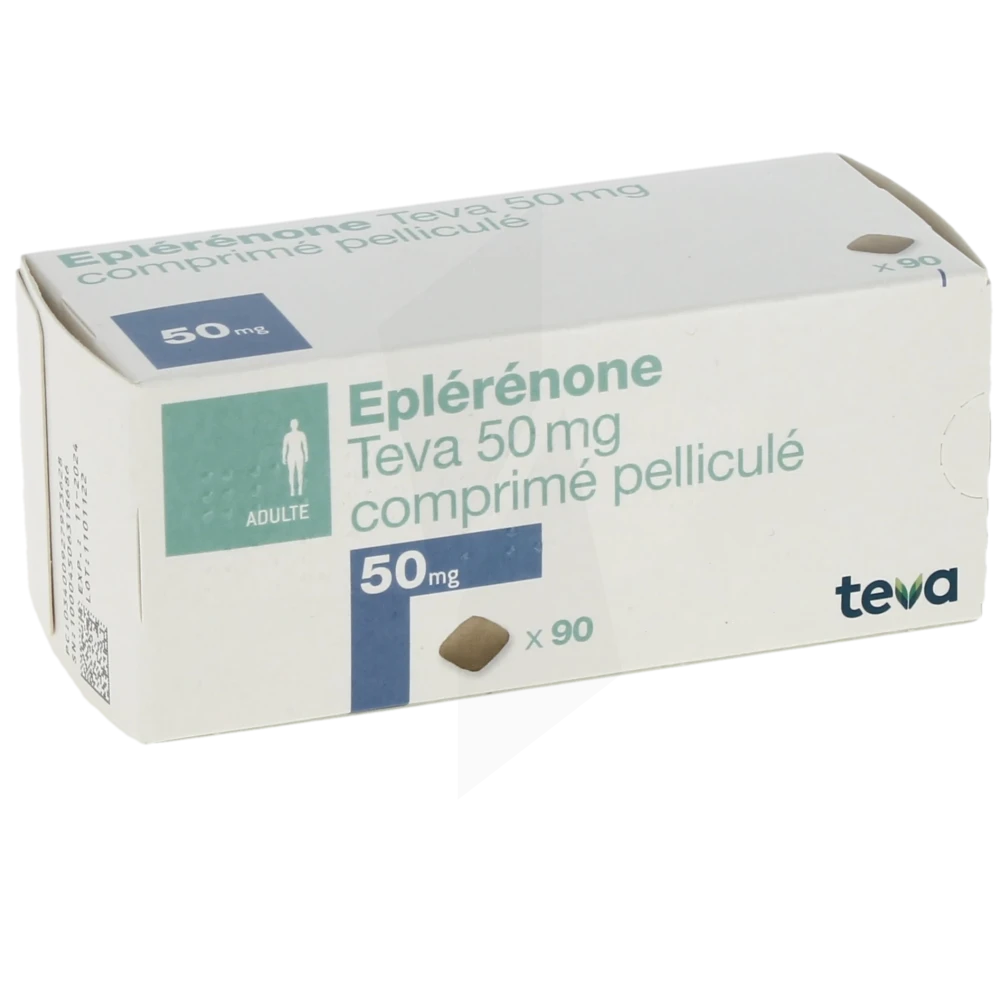 Eplerenone Teva 50 Mg, Comprimé Pelliculé