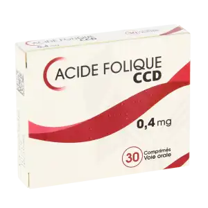Acide Folique Ccd 0,4 Mg, Comprimé à Bègles
