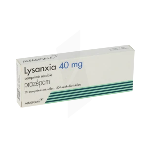Lysanxia 40 Mg, Comprimé Sécable