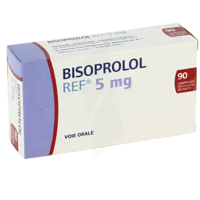 Bisoprolol Ref 5 Mg, Comprimé Pelliculé Sécable à Blere