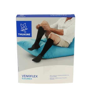 Venoflex Elegance 3 Bas Cuisse Antiglisse Homme Noir Taille 3n