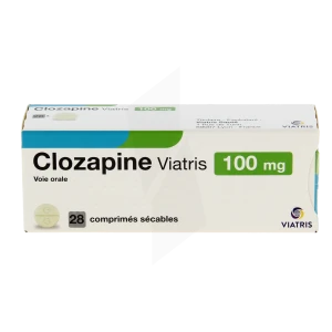 Clozapine Viatris 100 Mg, Comprimé Sécable