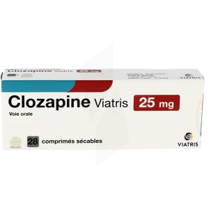 Clozapine Viatris 25 Mg, Comprimé Sécable