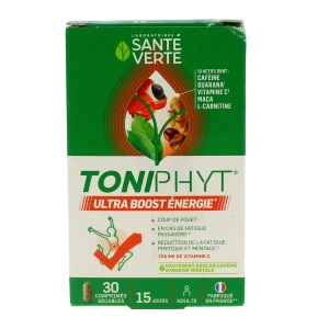 Santé Verte Toniphyt Ultra Boost Energie Comprimés Boîte De 30
