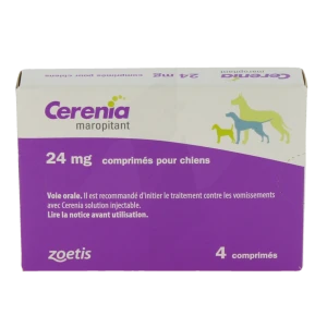 Cerenia 24 Mg Comprimes Pour Chiens, Comprimé