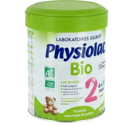 Physiolac Bio 2 Lait Pdre B/800g à Auterive