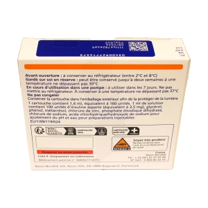 Novorapid Pumpcart 100 Unités/ml, Solution Injectable En Cartouche