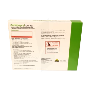 Gonapeptyl 3,75 Mg, Poudre Et Solvant Pour Suspension Injectable à Libération Prolongée En Seringues Pré-remplies
