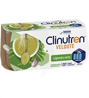 Clinutren Soupe Velouté Nutriment Légumes Verts 4 Cups/200ml