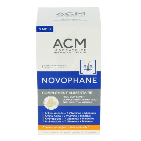 Acm Novophane Gélules Cheveux Et Ongles B/180