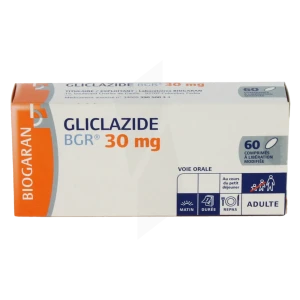 Gliclazide Bgr 30 Mg, Comprimé à Libération Modifiée