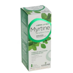 Lehning Myrtine Inhalante Solution D'inhalation 5 Huiles Essentiels Bio Fl/90ml