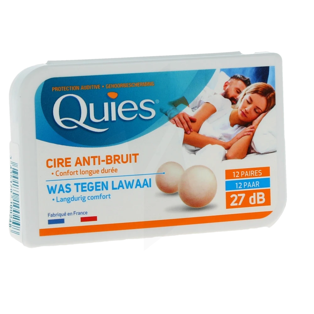Quies Protection Auditive Cire Naturelle 12s