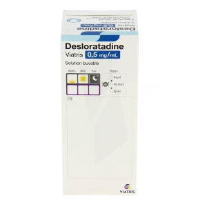 Desloratadine Viatris 0,5 Mg/ml, Solution Buvable