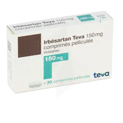 Irbesartan Teva 150 Mg, Comprimé Pelliculé à DIJON