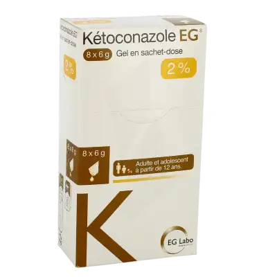Ketoconazole Eg 2 %, Gel En Sachet-dose à MERINCHAL