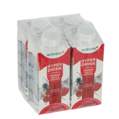 Nutrisens Hyperdrink 2kcal Nutriment Fruits Rouges 4briques/200ml à SENNECEY-LÈS-DIJON