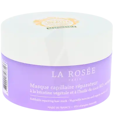 La Rosée Masque capillaire réparateur Bio rechargeable Pot/200g