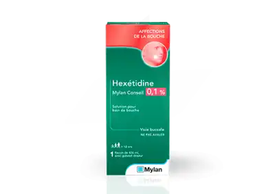 Hexetidine Mylan Conseil 0,1 %, Solution Pour Bain De Bouche à Saint-Chef