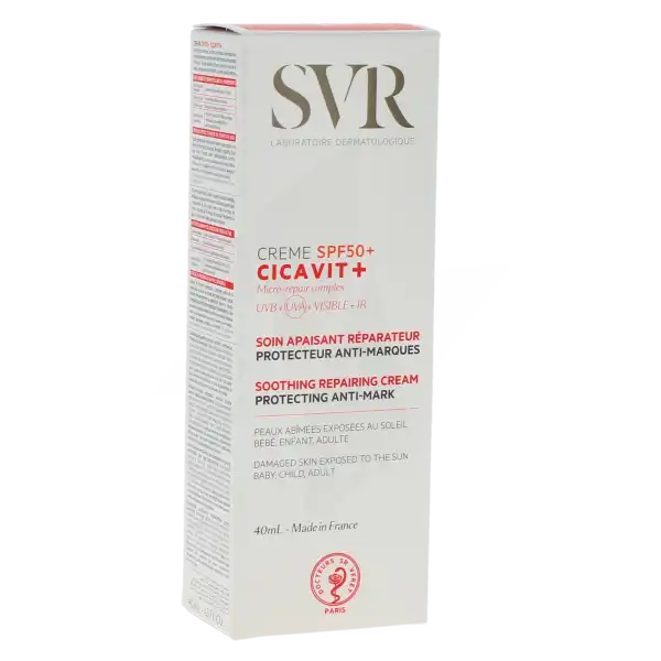 Svr Cicavit + Crème Spf50 + 40 Ml