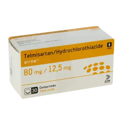 TELMISARTAN/HYDROCHLOROTHIAZIDE ARROW 80 mg/12,5 mg, comprimé