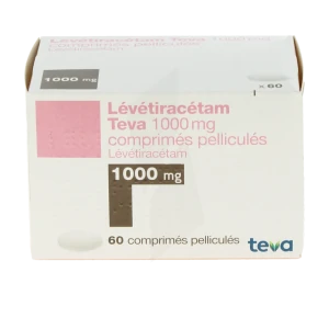 Levetiracetam Teva 1000 Mg, Comprimé Pelliculé