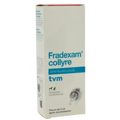 FRADEXAM COLLYRE, Poudre et solvant pour collyre en solution
