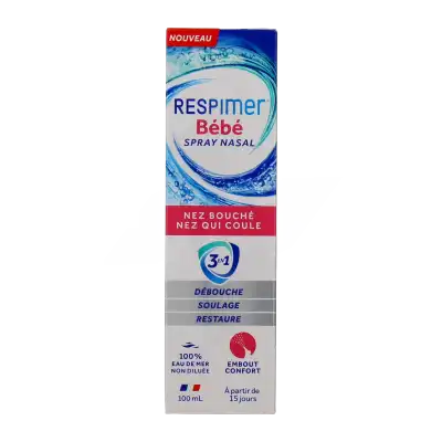 Respimer Spray Nasal Isotonique Bébé Flacon De 100 Ml à VERNON