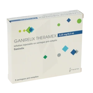 Ganirelix Theramex 0,25 Mg/0,5 Ml, Solution Injectable En Seringue Pré-remplie