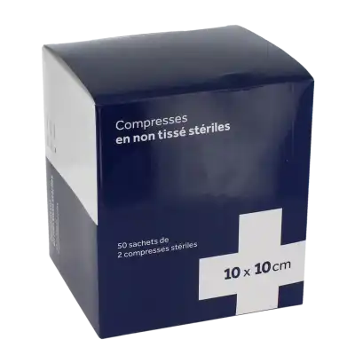 MEFRA Compr non tissé stérile 10x10cm 50Sach/2