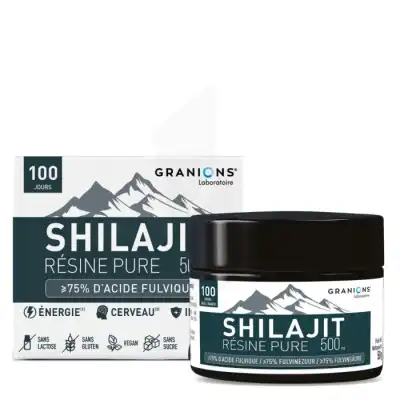 Granions Shilajit Resine Pure 500 Mg Poudre Pot De 50 G à Ris-Orangis