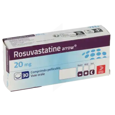 Rosuvastatine Arrow 20 Mg, Comprimé Pelliculé à TOULOUSE