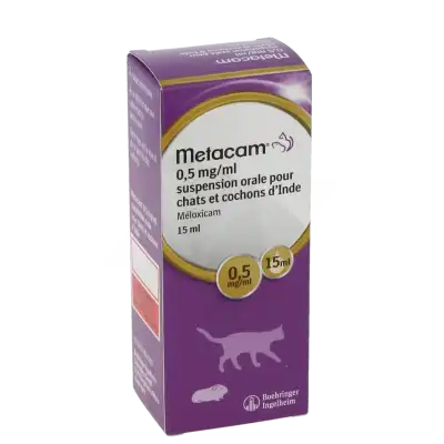 Metacam 0,5 Mg/ml Suspension Orale Pour Chats Et Cochons D'inde, Suspension Buvable à RUMILLY