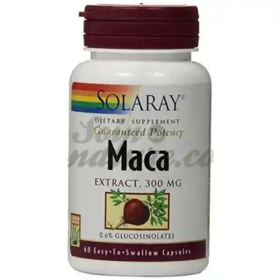 Solaray Maca 300 Mg Glucosinolates 60 Capsules à LIEUSAINT