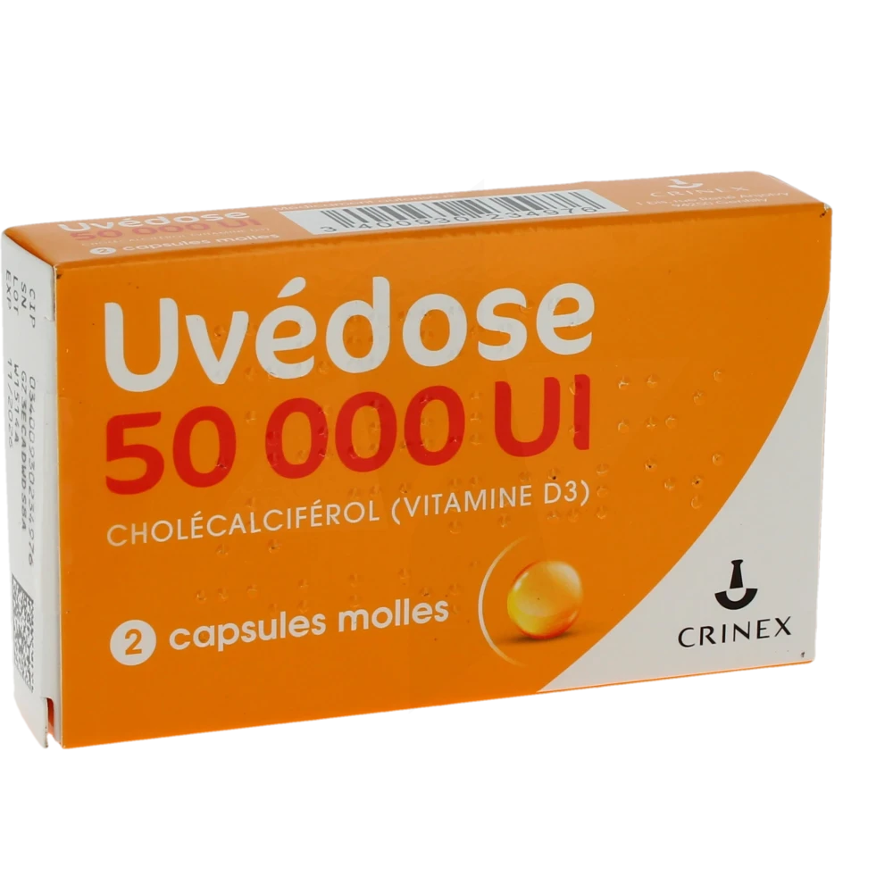 Uvedose 50 000 Ui, Capsule Molle