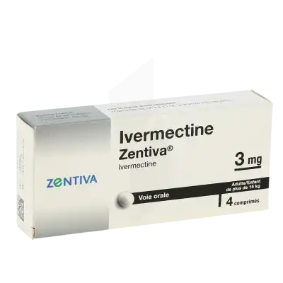 Ivermectine Zentiva 3 Mg, Comprimé à Bordeaux