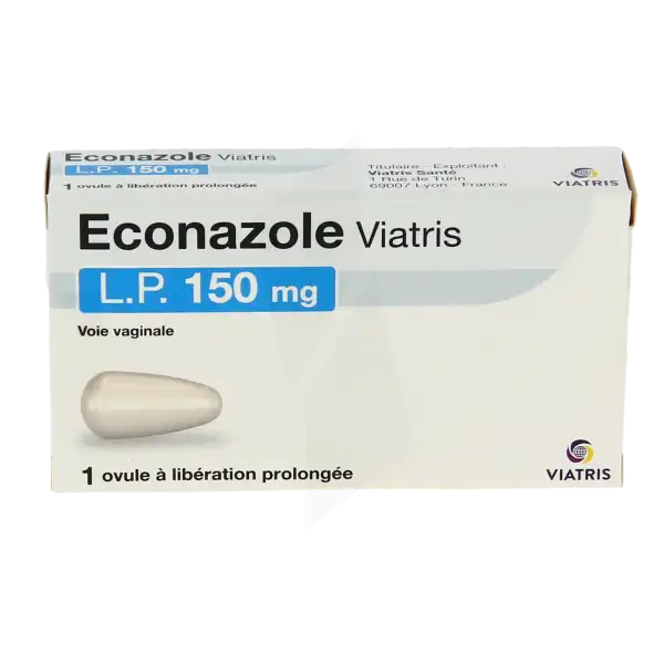 Econazole Viatris L.p. 150 Mg, Ovule à Libération Prolongée