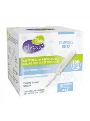 Unyque Bio Tampon périodique avec applicateur Coton Bio Normal B/16