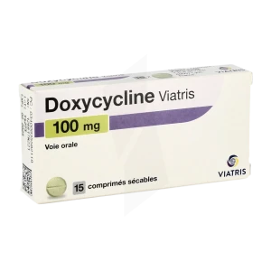 Doxycycline Viatris 100 Mg, Comprimé Sécable