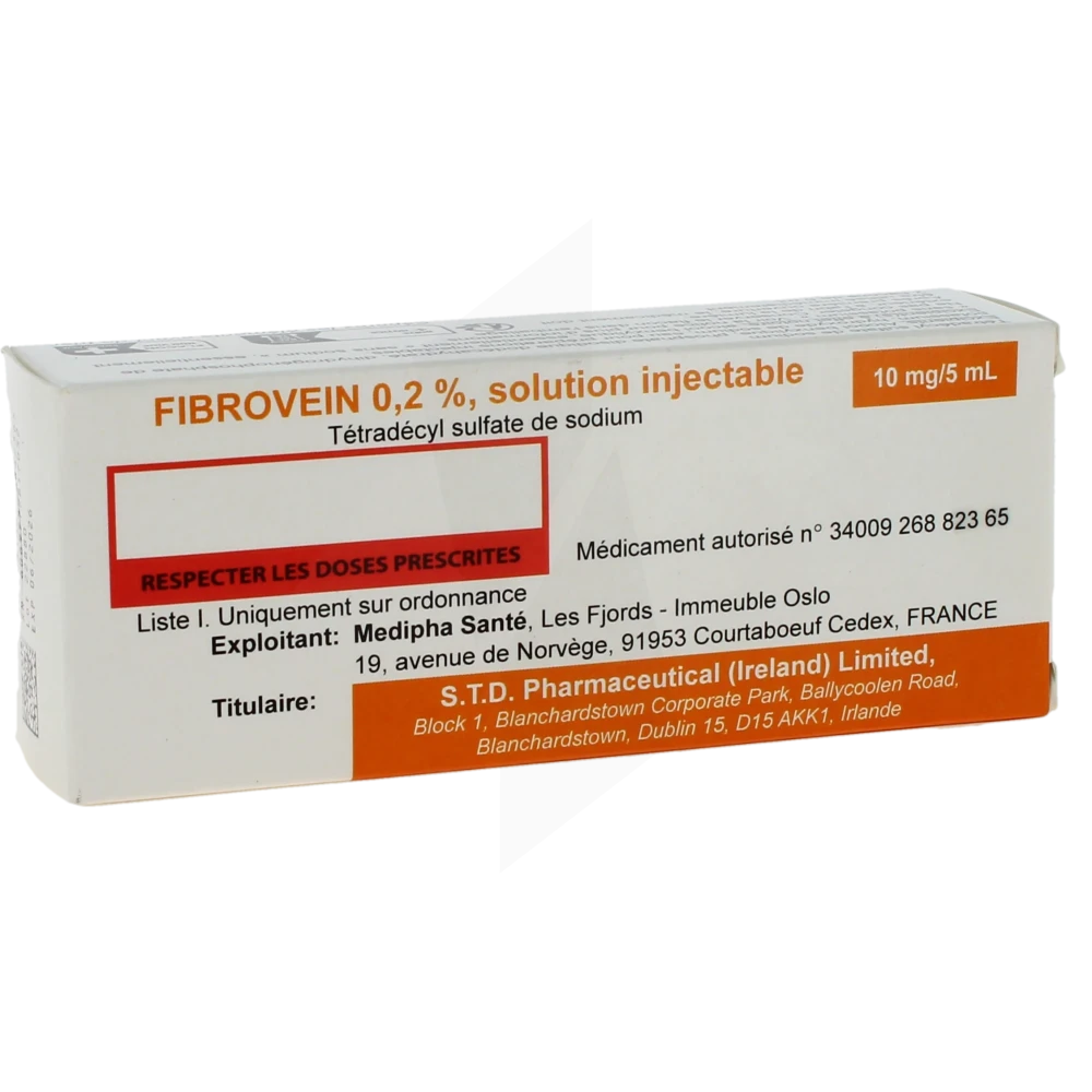 Fibrovein 0,2 %, Solution Injectable