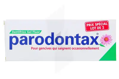 Parodontax Dentifrice Gel Fluor 75ml X2 à Mérignac